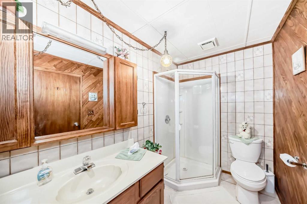 This is the 3 piece bath in the 3rd level