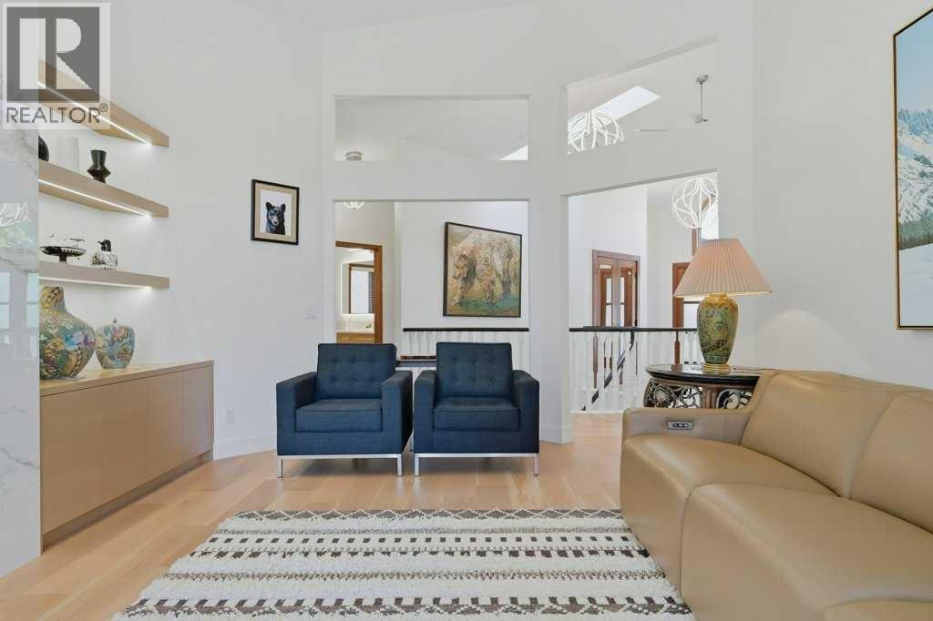 Built-in shelving with integrated lighting