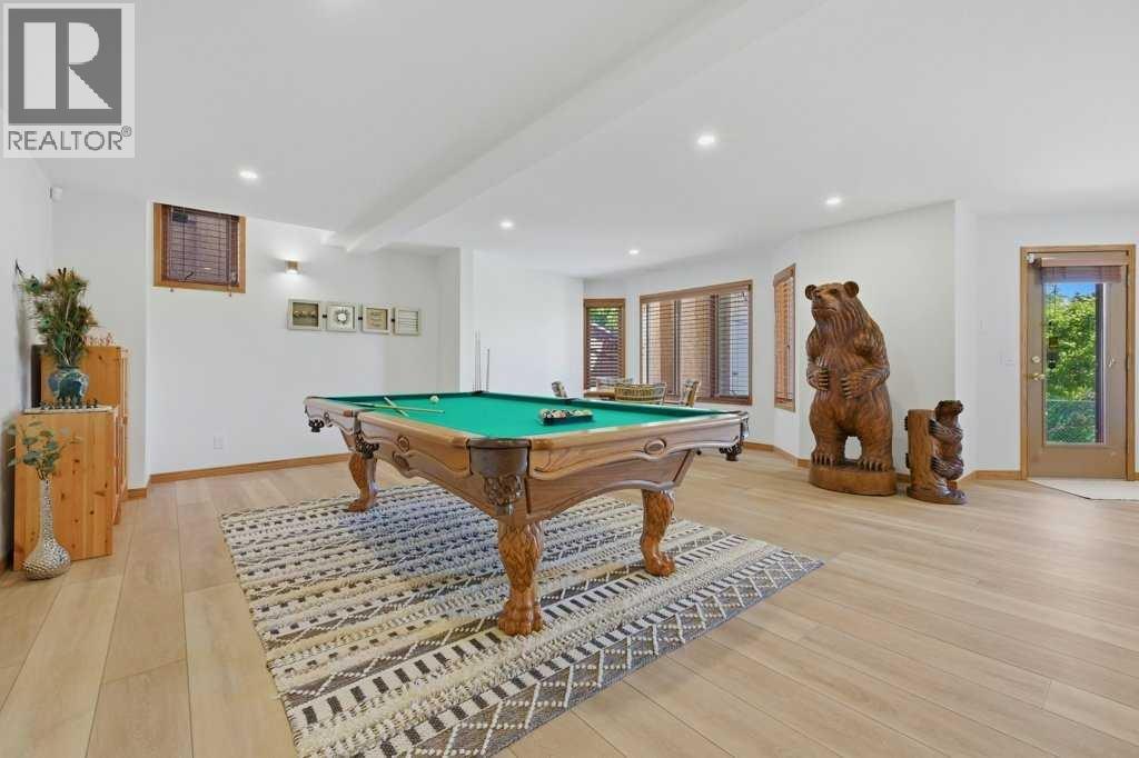 Pool table (included) and games area