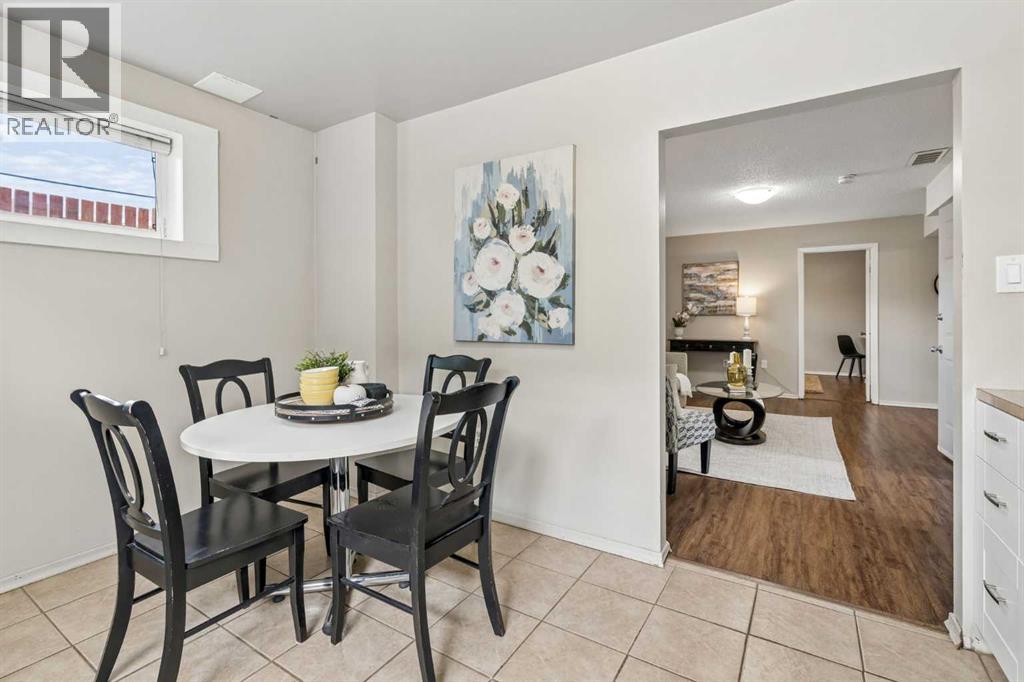 Dining area with view to the living room