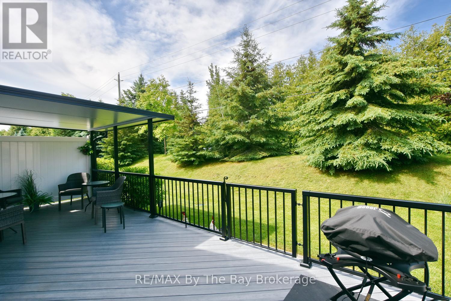 Partially Covered Back Deck