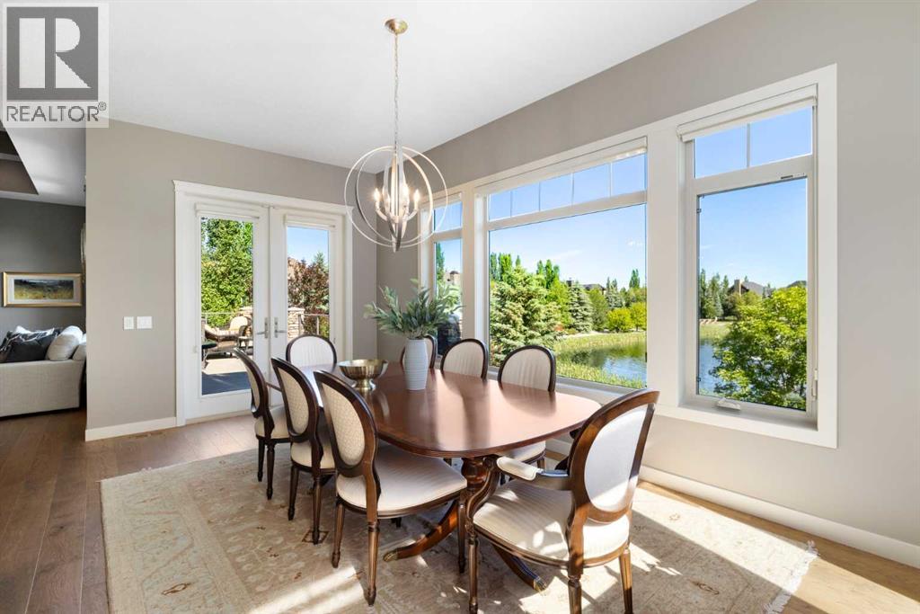 Dining room, with view to pond