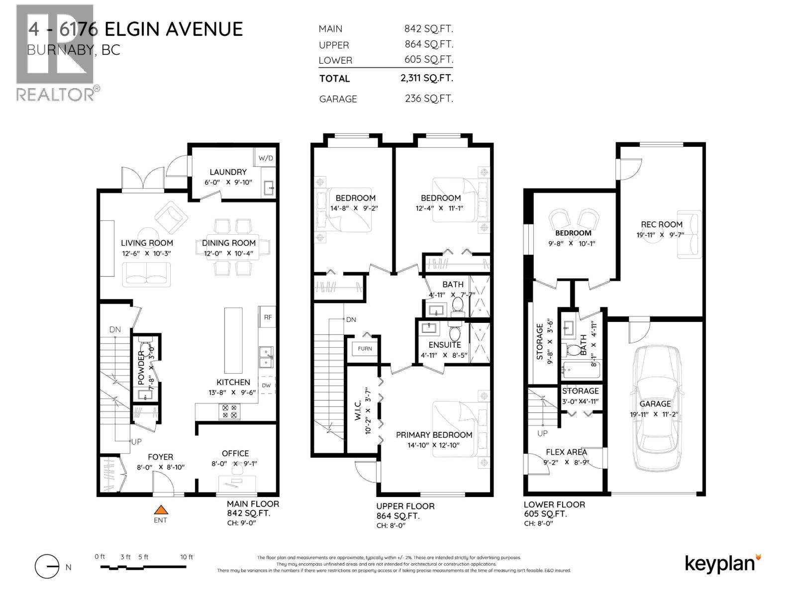 4 Bed, 4 Bath House for Sale in Burnaby – 4 6176 ELGIN AVENUE, Burnaby – MLS# R3139119 - Image 20
