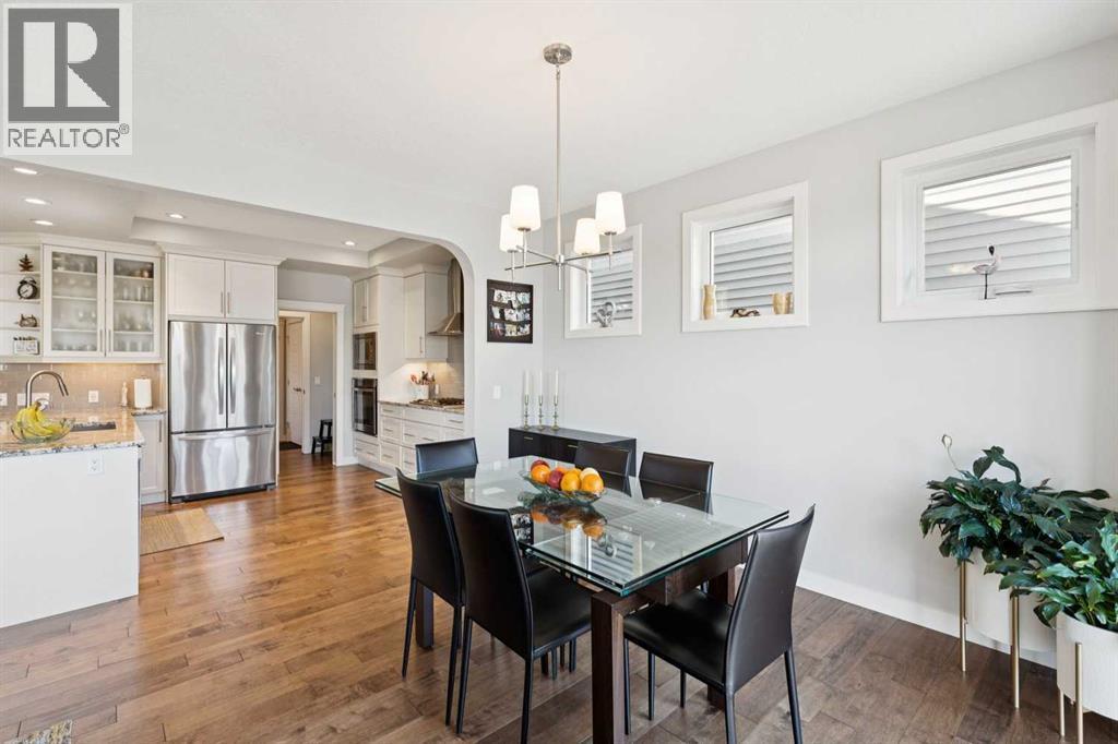 3 windows make the dining area very inviting