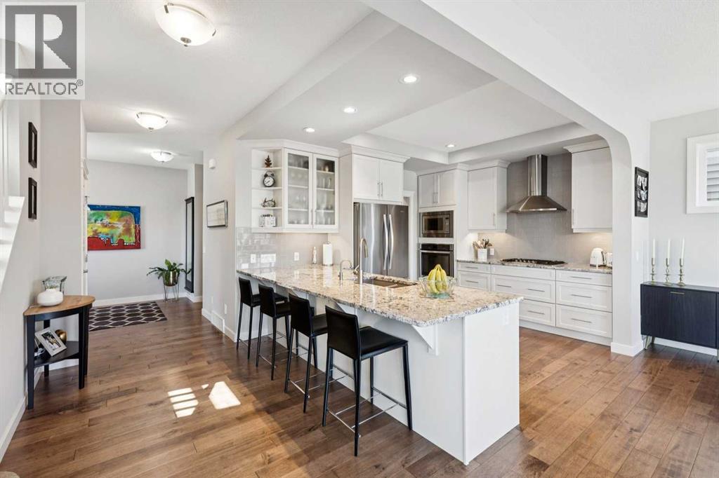 Huge kitchen with breakfast bar and butlers pantry