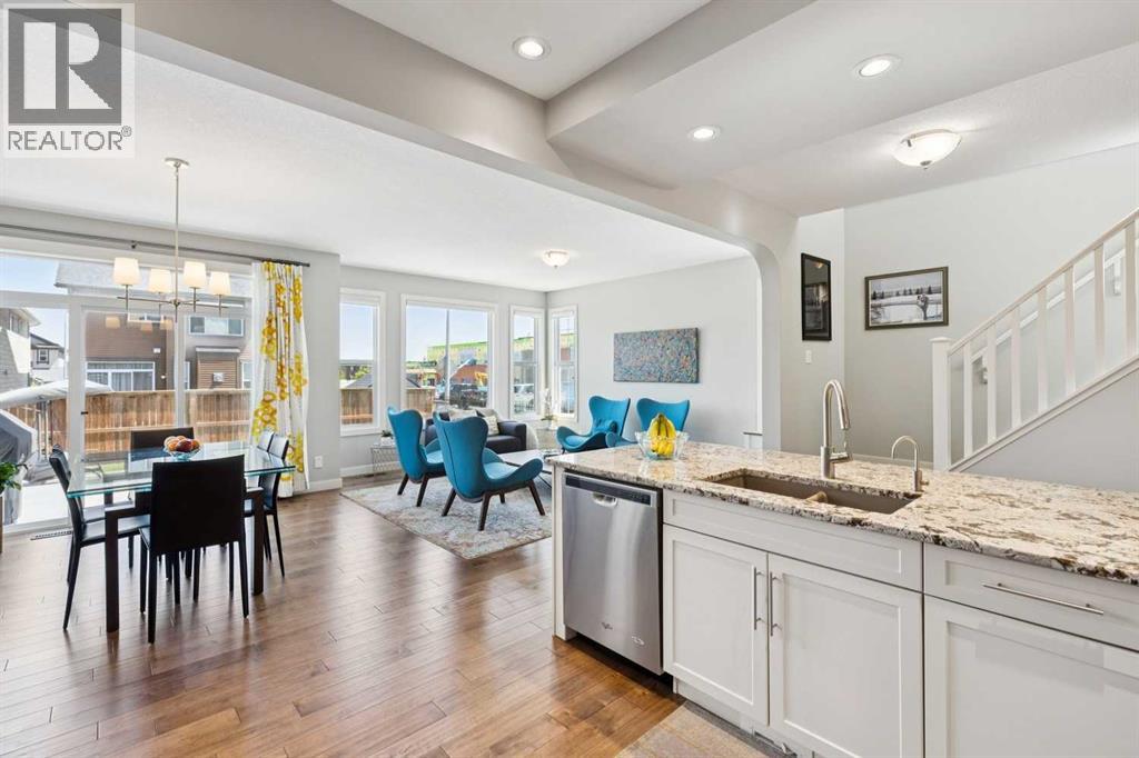 Great sight lines from the kitchen