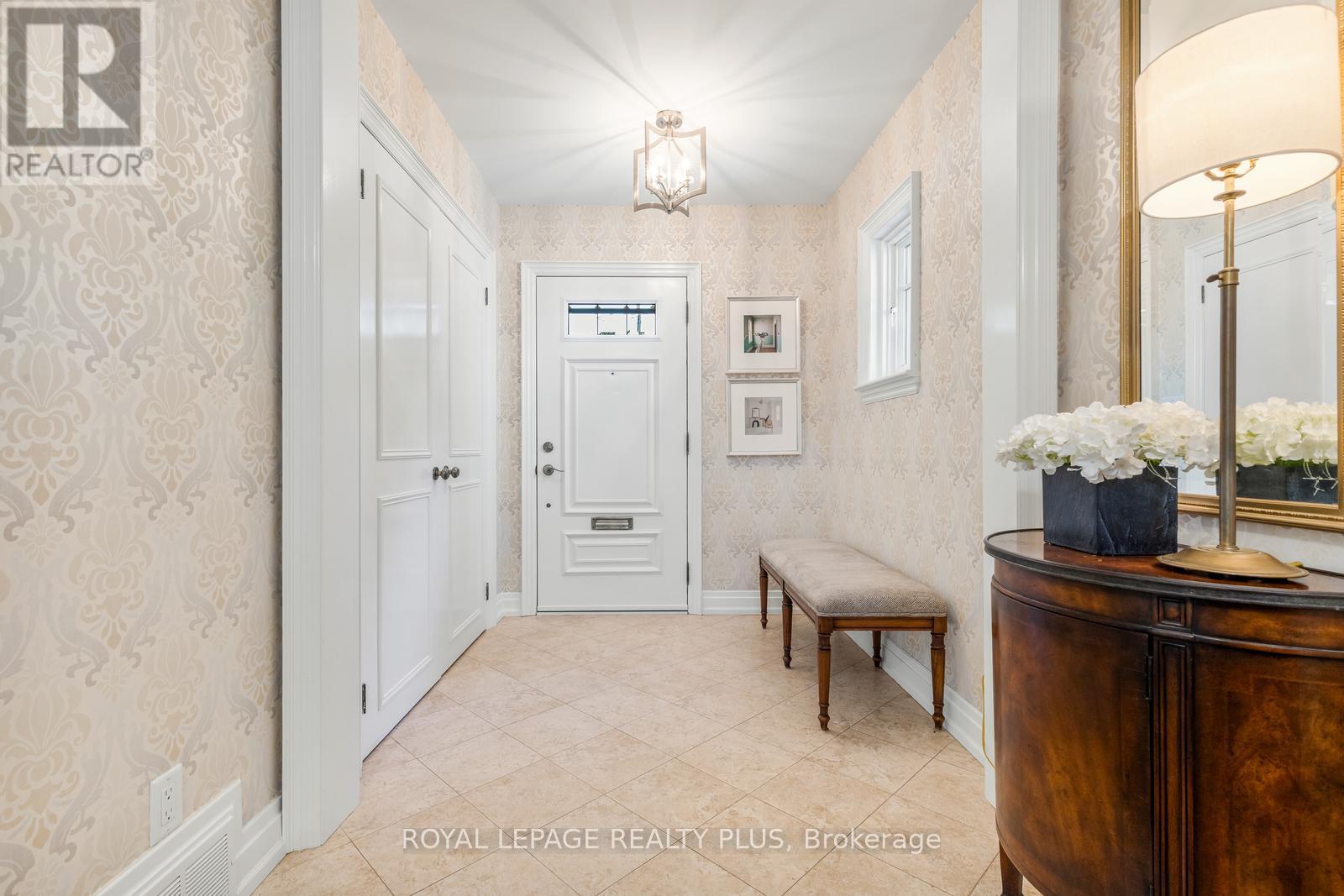 Foyer with double closet