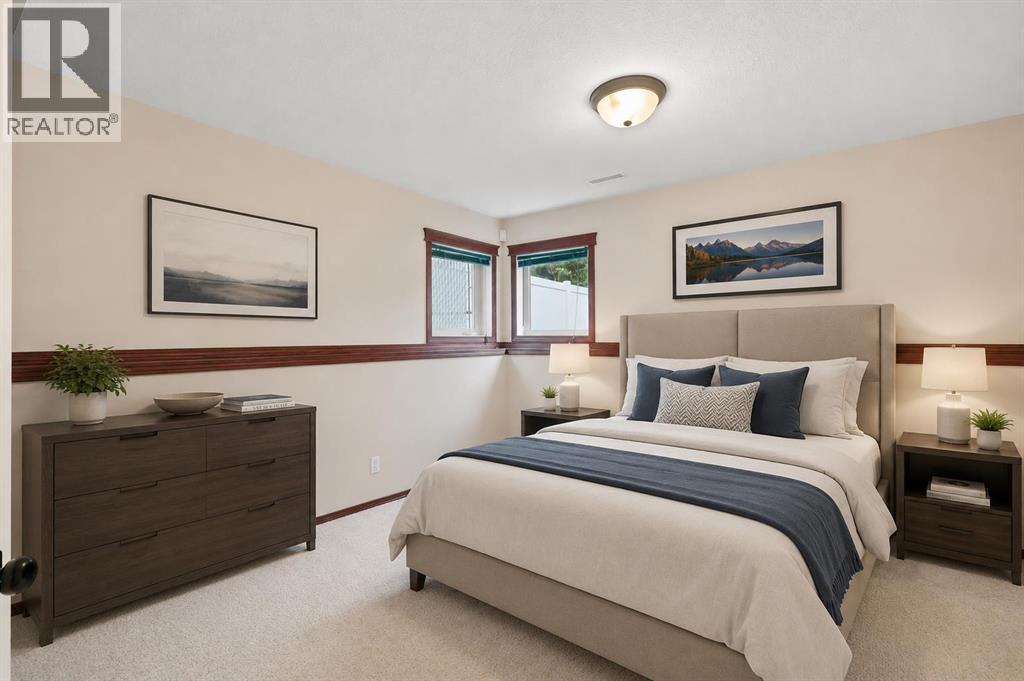 Basement bedroom 2 virtually staged
