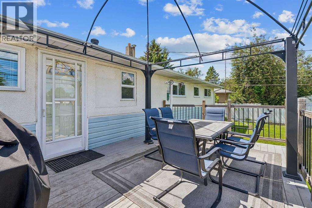 Enjoy the back yard space on this large deck
