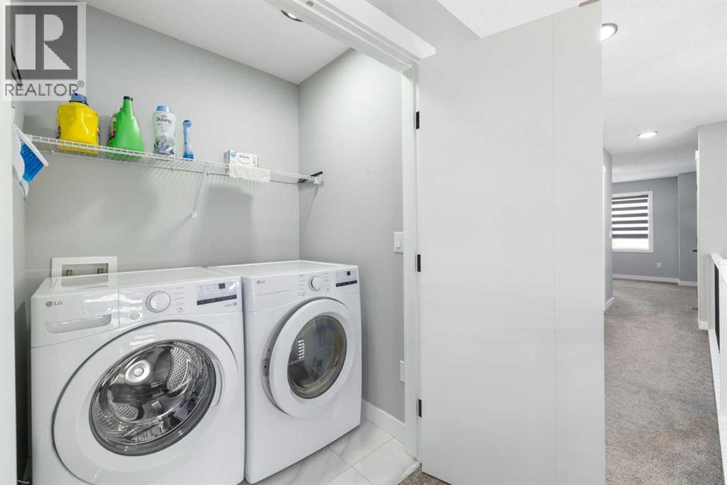 Laundry on upper level