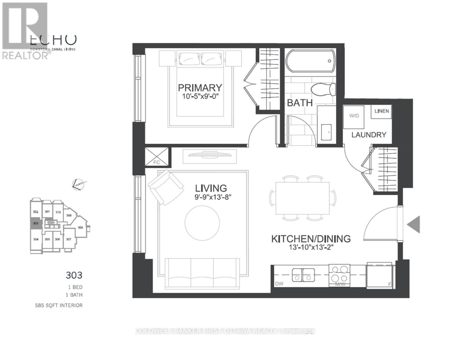 1 Bed, 1 Bath Apartment for Rent in Ottawa – 303 – 115 ECHO DRIVE, Ottawa – MLS# X13081694 - Image 13