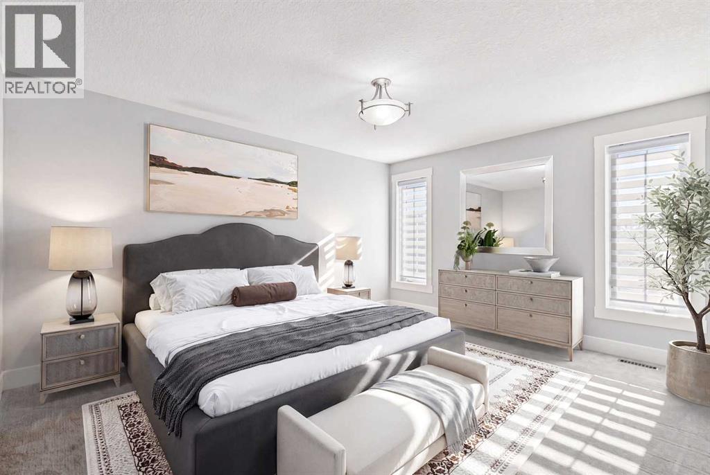 Master bedroom - Virtually staged