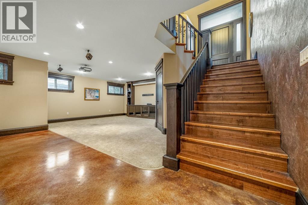 Open stair system to the fully finished lower level