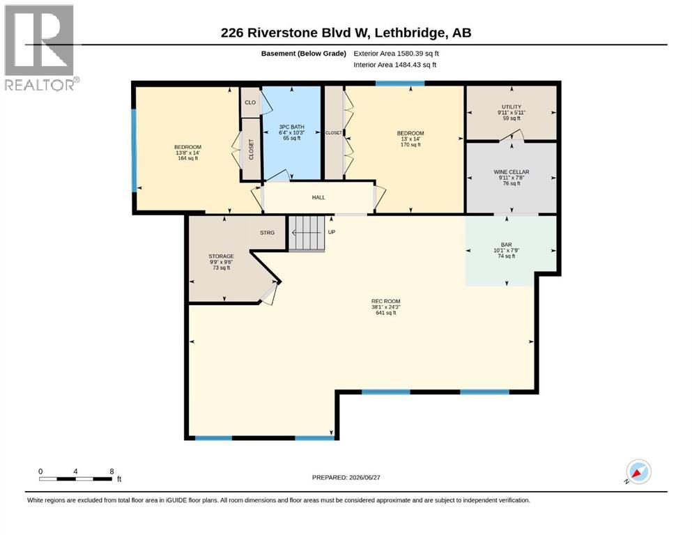 Lower level floor plan