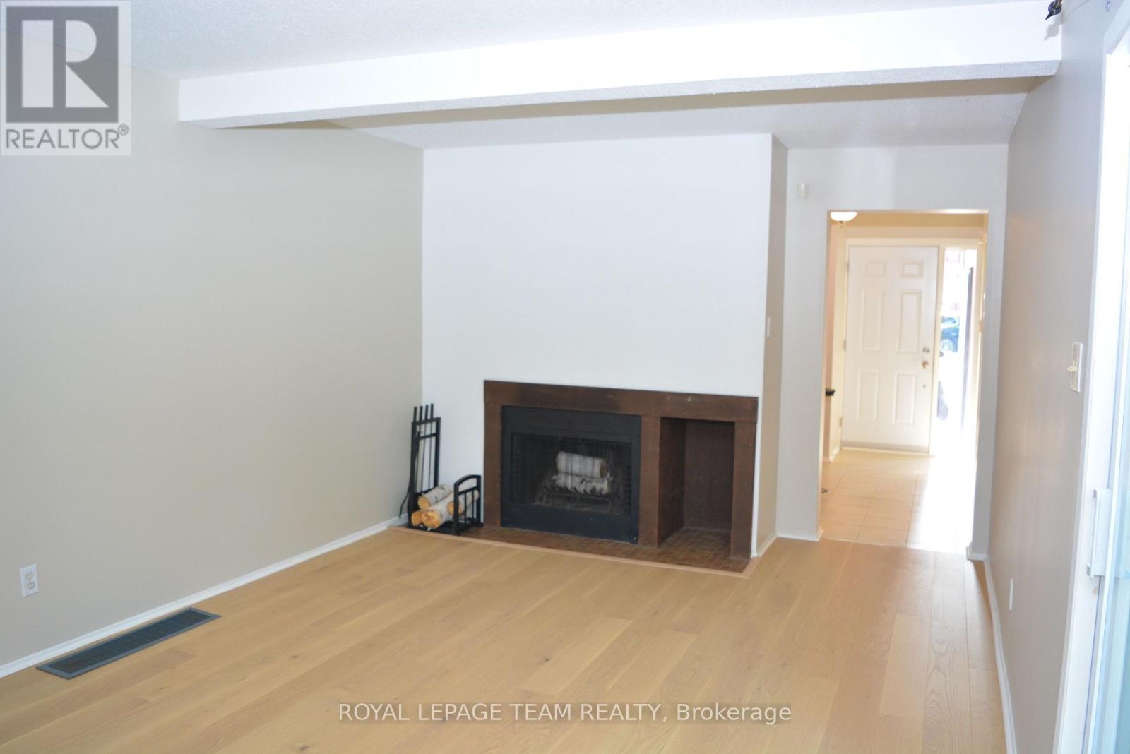 Wood fireplace/ Living room