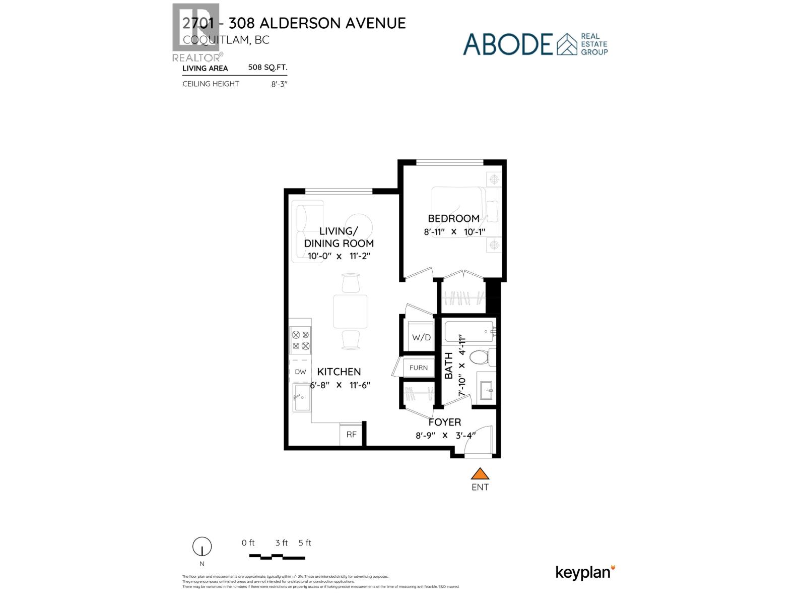 1 Bed, 1 Bath House for Sale in Coquitlam – 2701 308 ALDERSON AVENUE, Coquitlam – MLS# R3141522 - Image 40