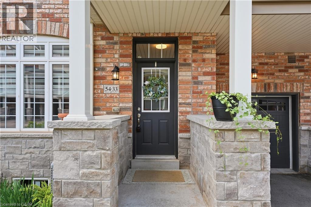 Brick facade with stone accents