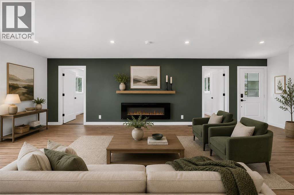 *virtually staged* living room