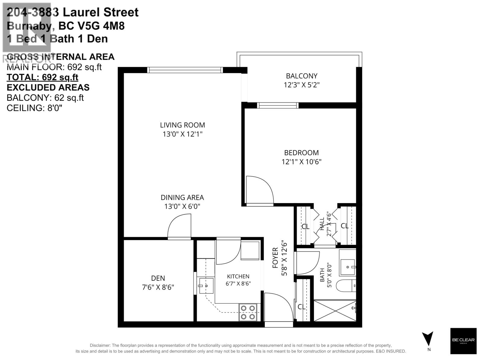1 Bed, 1 Bath Apartment for Sale in Burnaby – 204 3883 LAUREL STREET, Burnaby – MLS# R3142115 - Image 32
