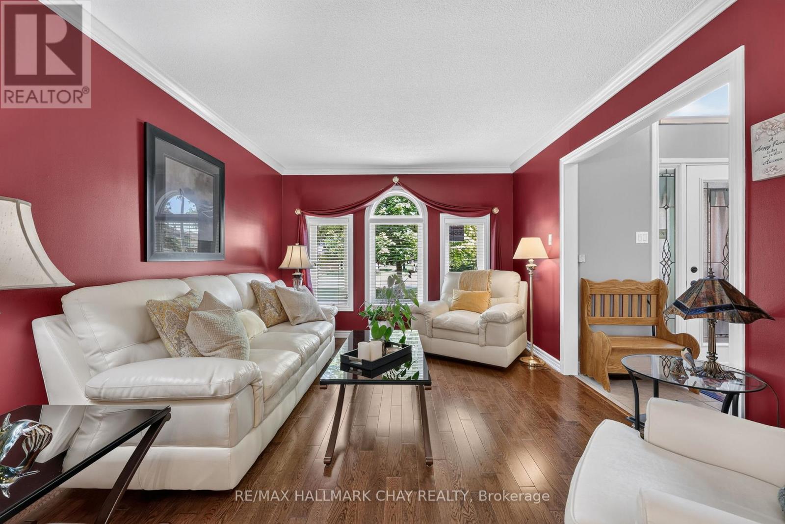 Living room with hardwood floors