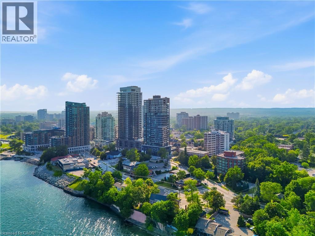Urban skyline featuring high-rise buildings and verdant tree cover