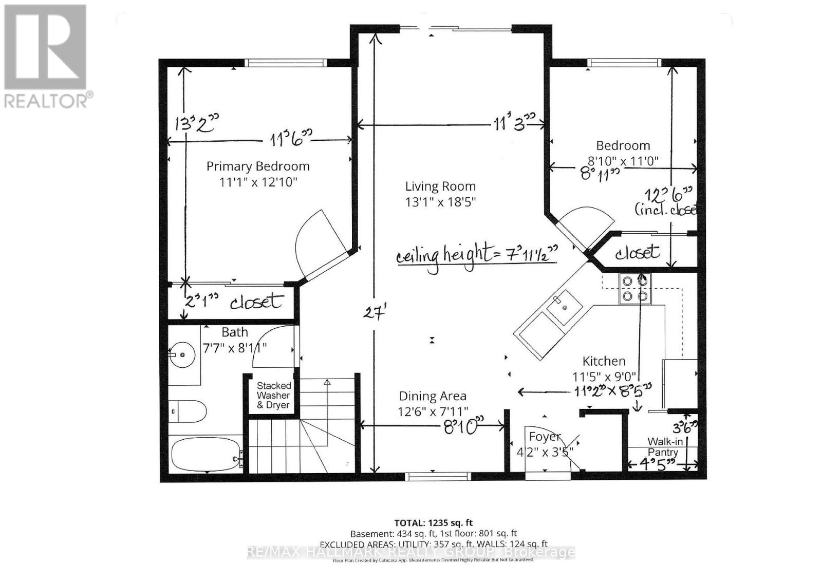 Floor plan of the main level.