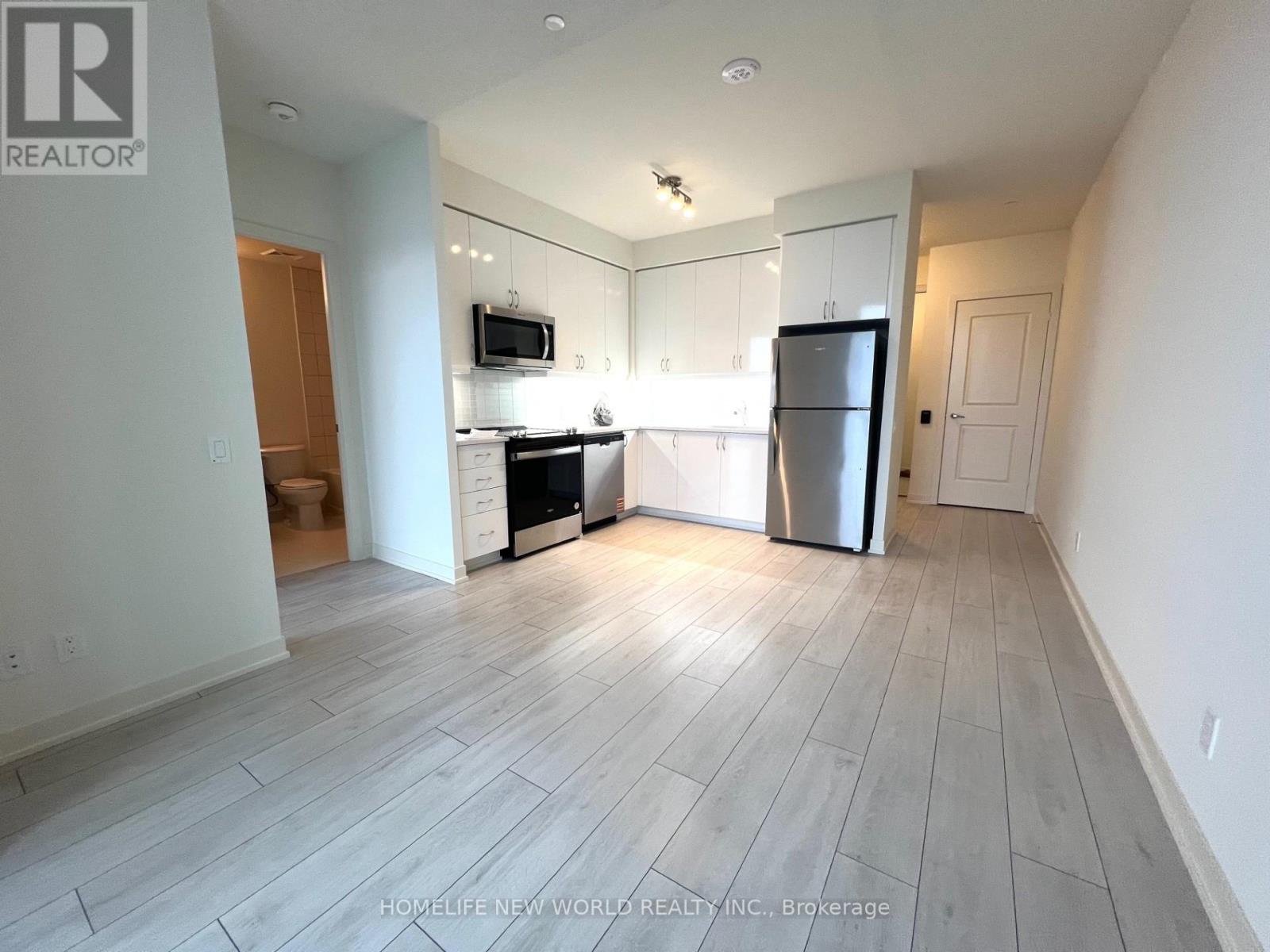 Living room and kitchen