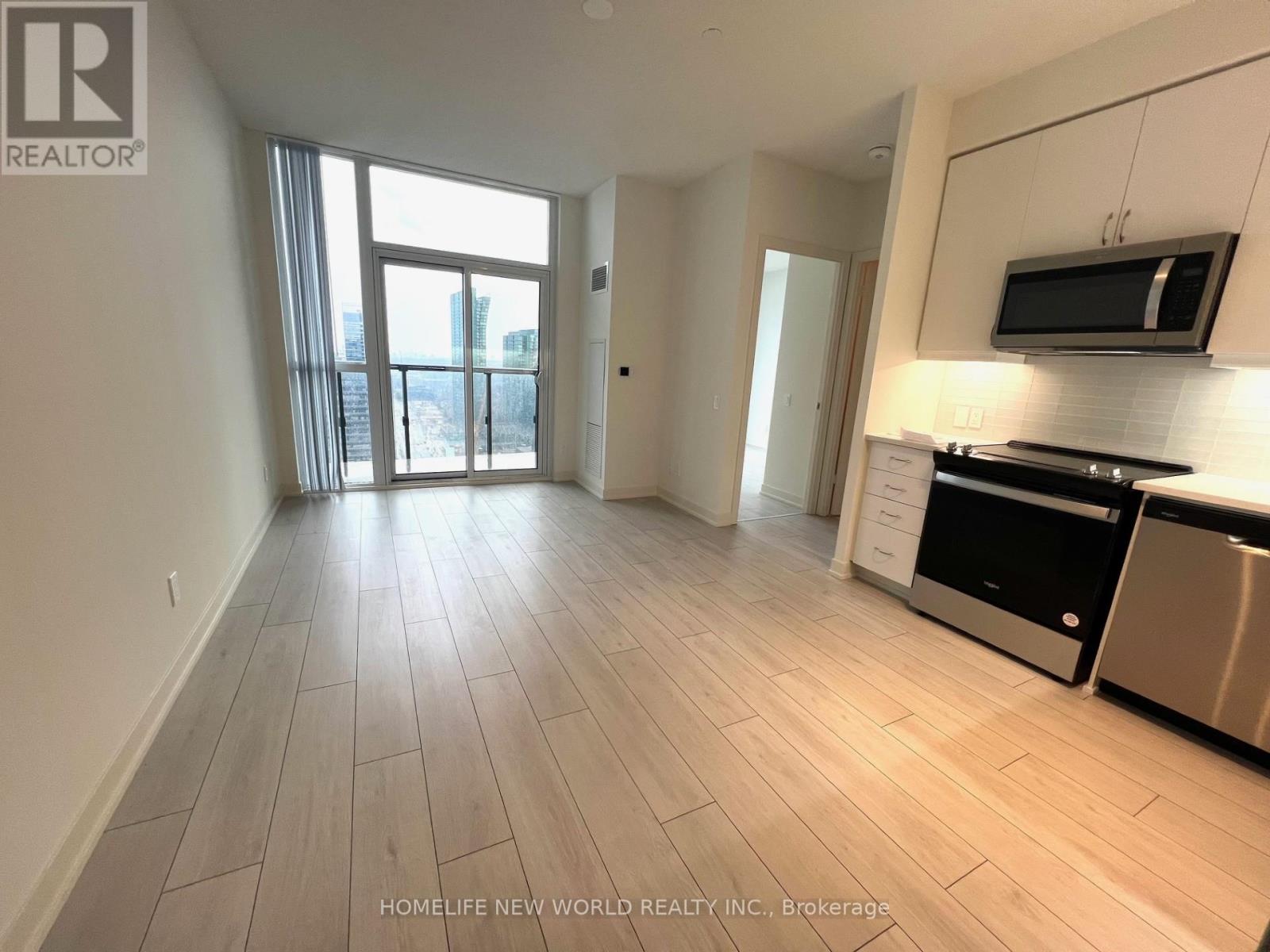 Living room and kitchen
