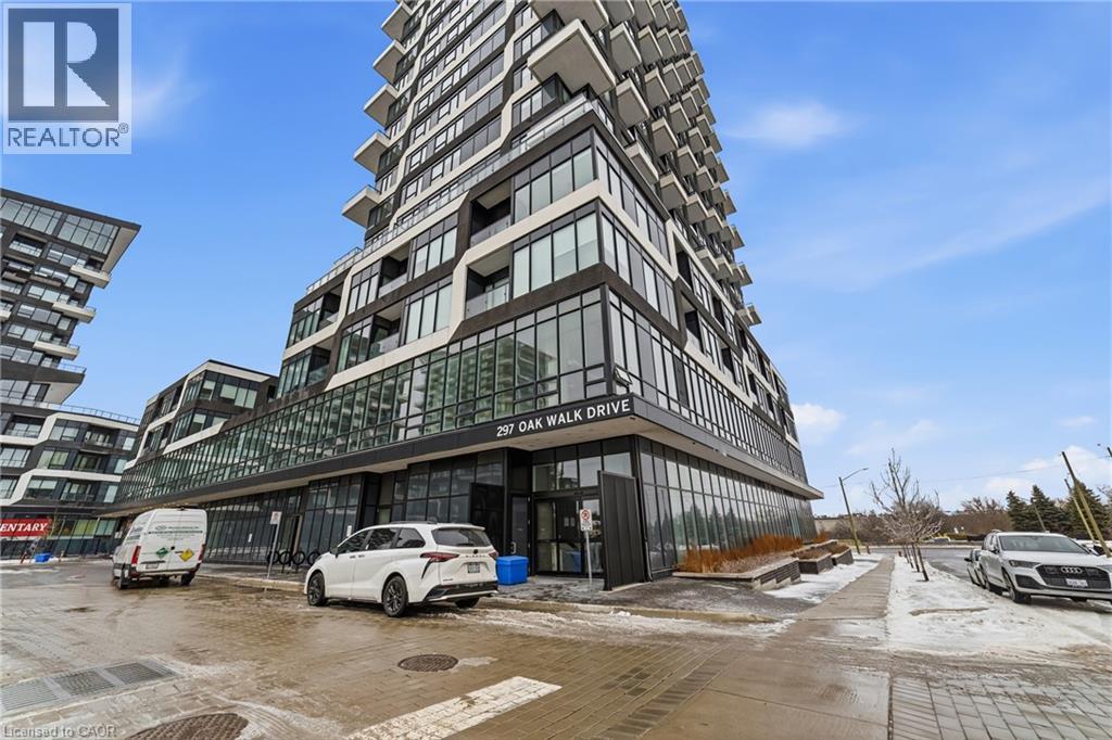 Modern architectural building with a multi-story design and extensive glass facade