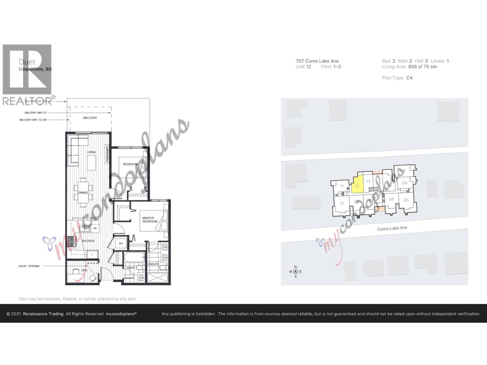 2 Bed, 2 Bath Apartment for Sale in Coquitlam – 212 707 COMO LAKE AVENUE, Coquitlam – MLS# R3143375 - Image 25