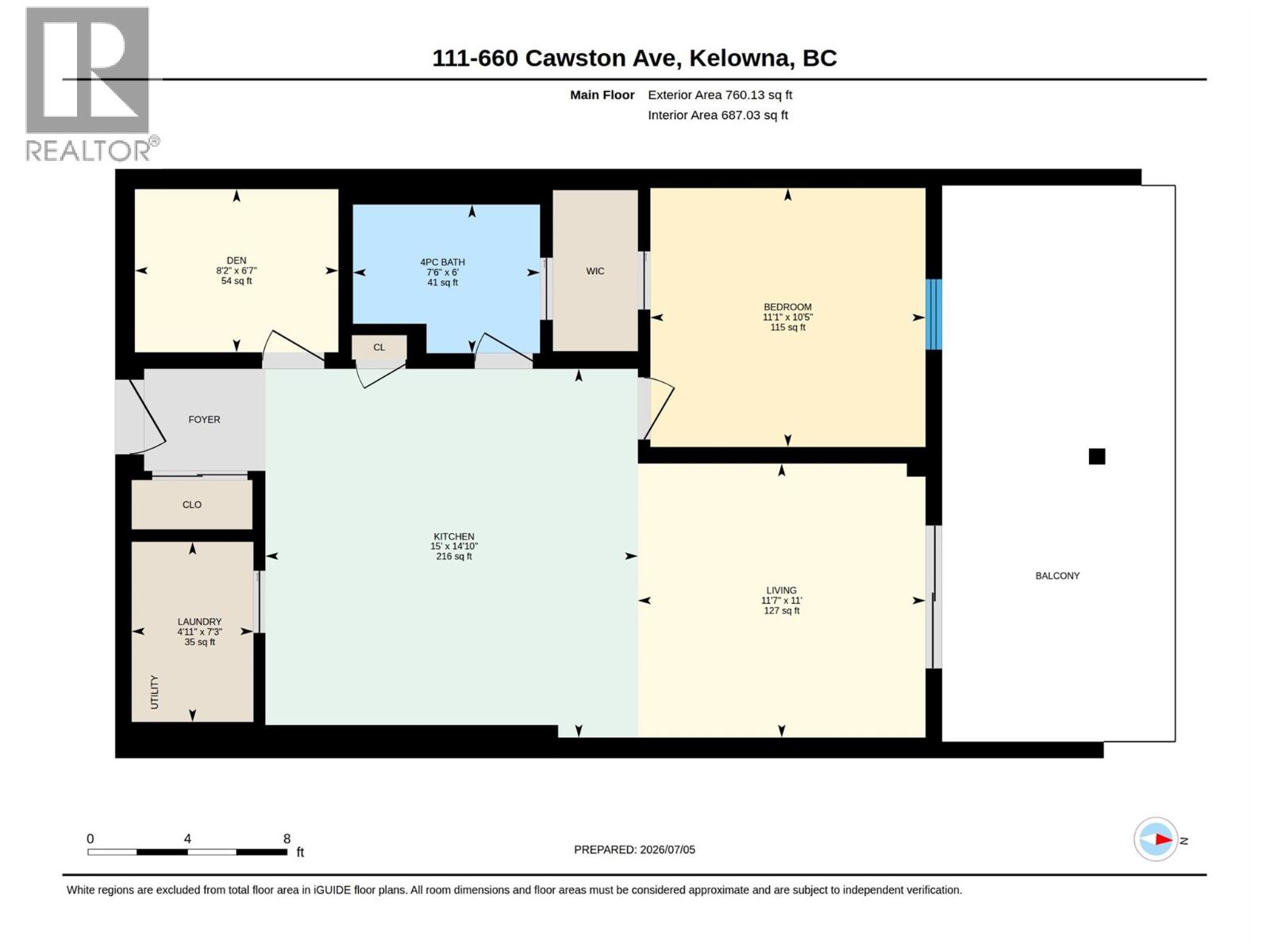 660 Cawston Avenue Unit# 111, Kelowna