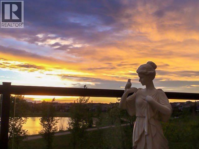 Beautiful pond and sunset views