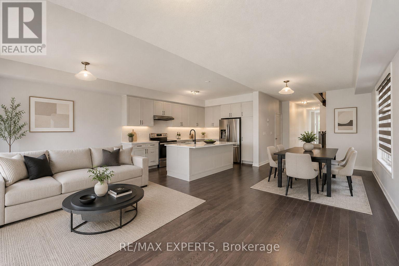 Living and kitchen area