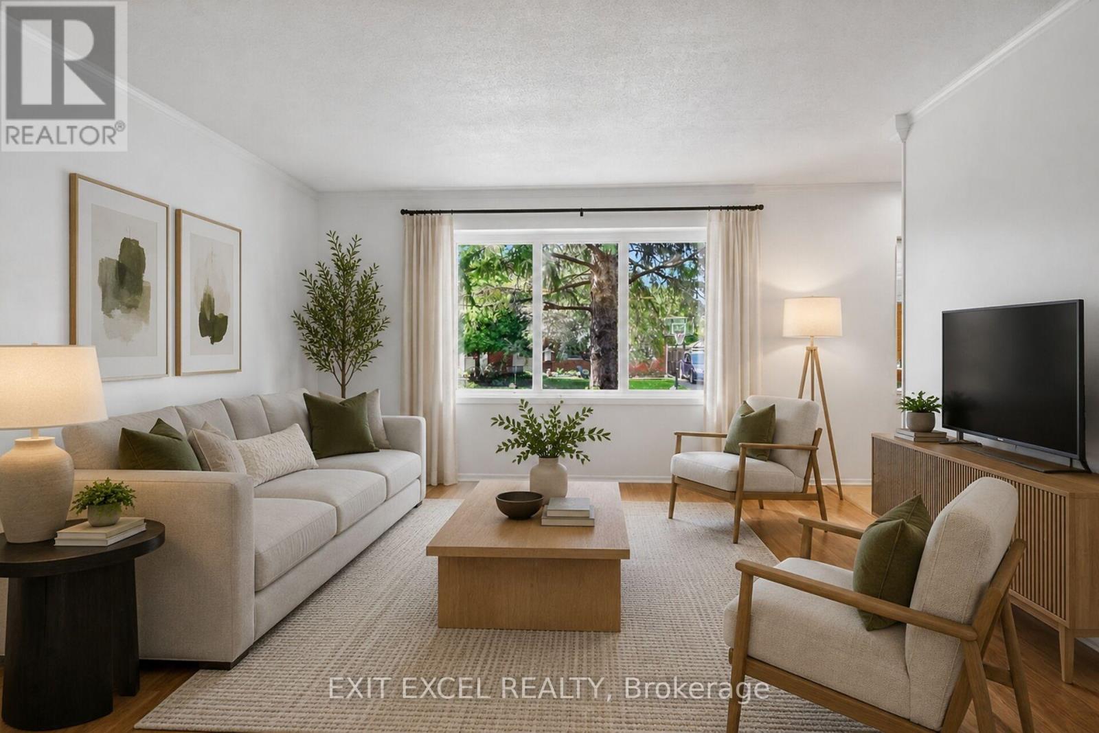 Virtually Staged Living Room