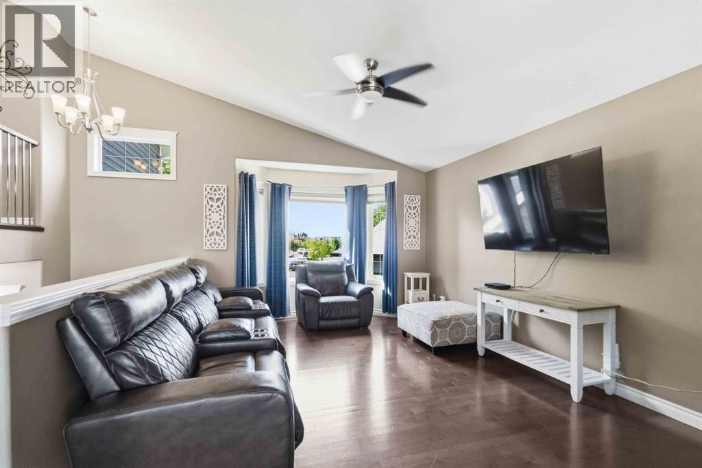 Family room with large front window