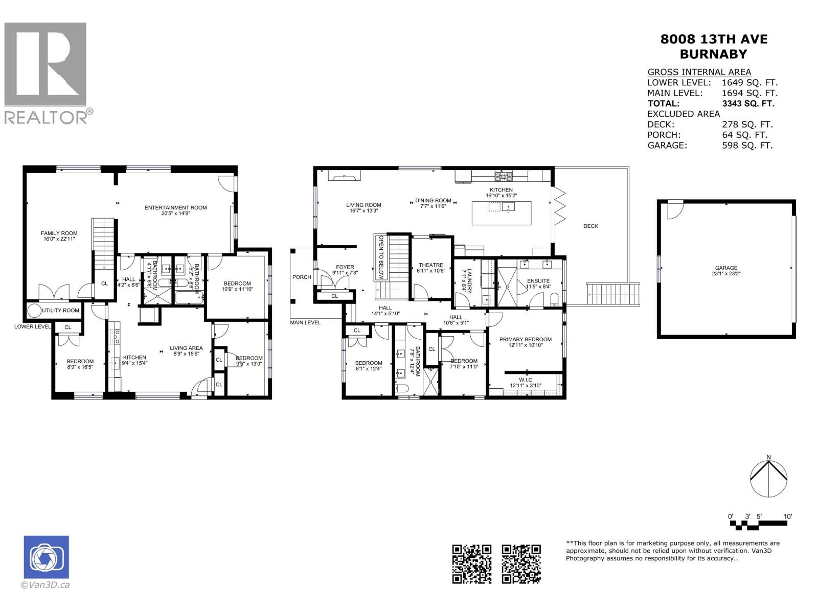 6 Bed, 4 Bath House for Sale in Burnaby – 8008 13TH AVENUE, Burnaby – MLS# R3144802 - Image 34
