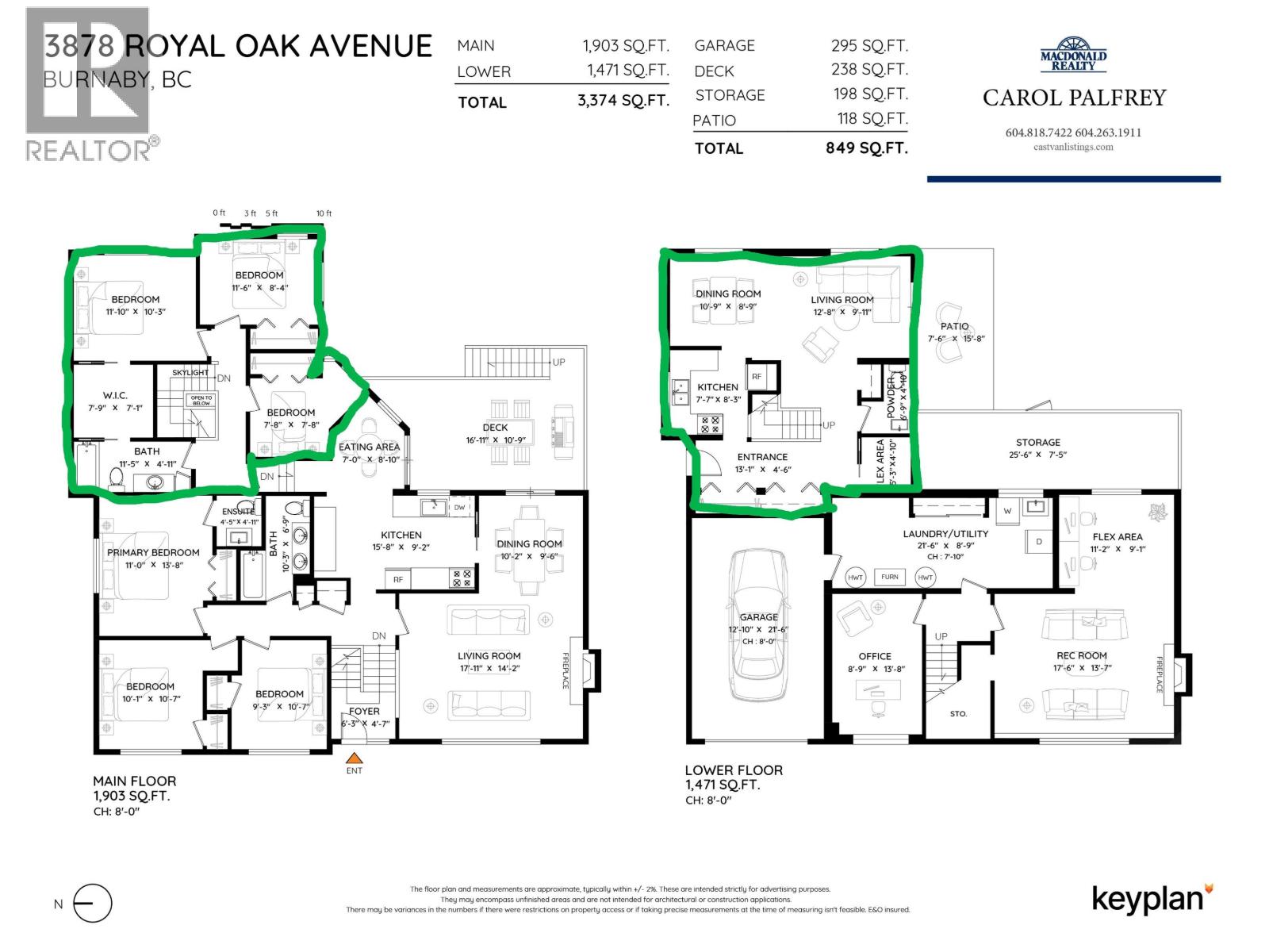 6 Bed, 4 Bath House for Sale in Burnaby – 3878 ROYAL OAK AVENUE, Burnaby – MLS# R3144964 - Image 18
