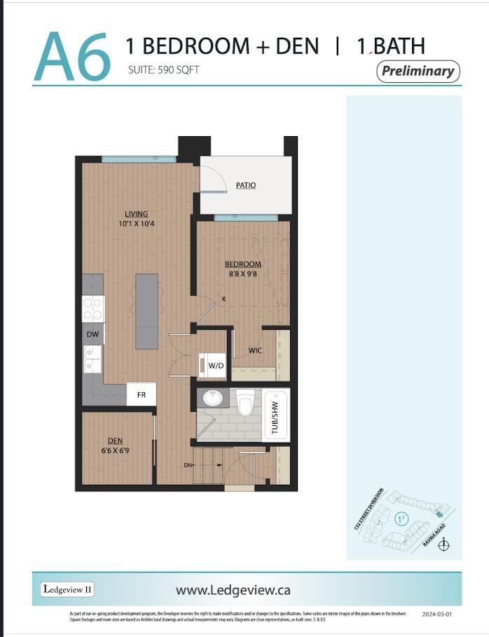 1 Bed, 1 Bath Apartment for Sale in Surrey – 101 11063 RAVINE ROAD, Surrey – MLS# R3137955