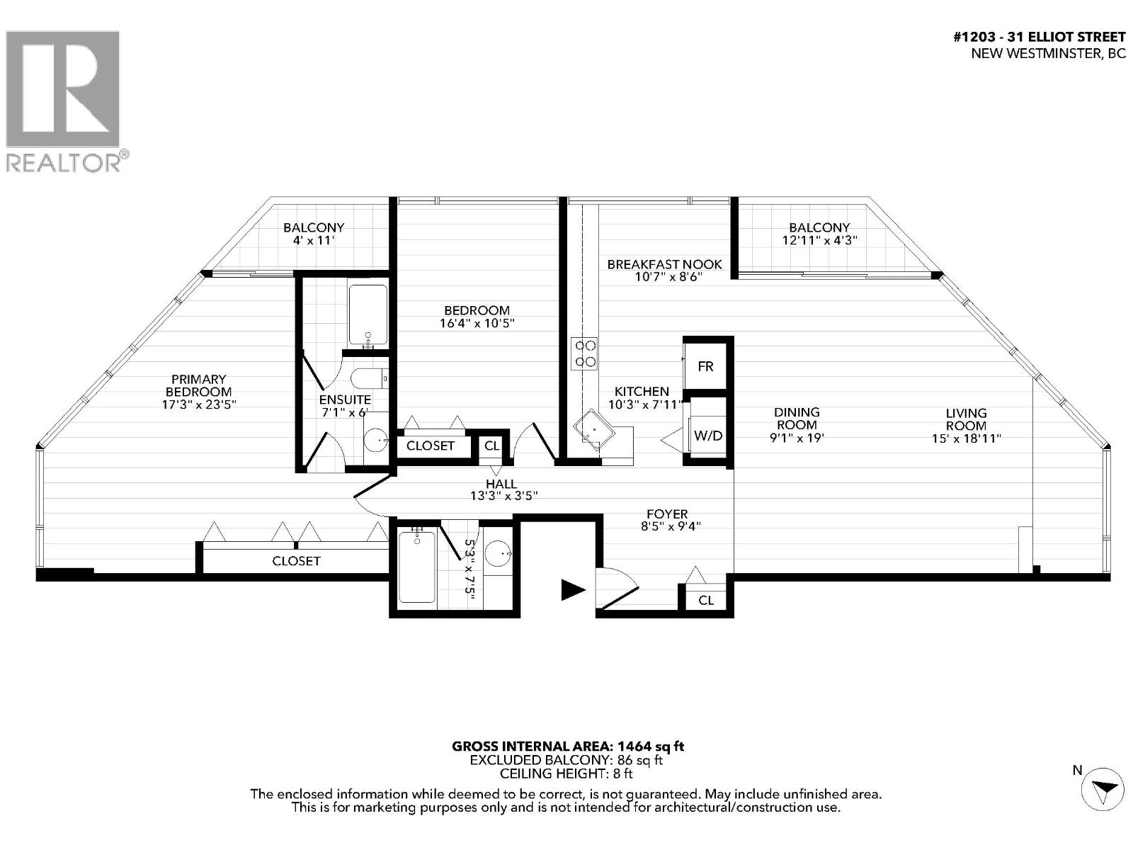 1203 31 ELLIOT STREET, New Westminster