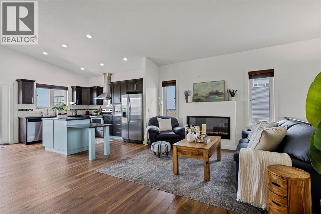Wide open floor plan and vaulted ceilings