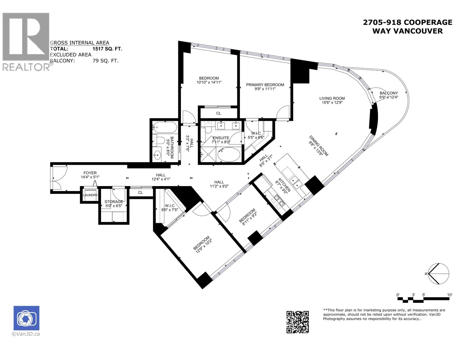 3 Bed, 2 Bath House for Sale in Vancouver – 2705 918 COOPERAGE WAY, Vancouver – MLS# R3145429 - Image 40