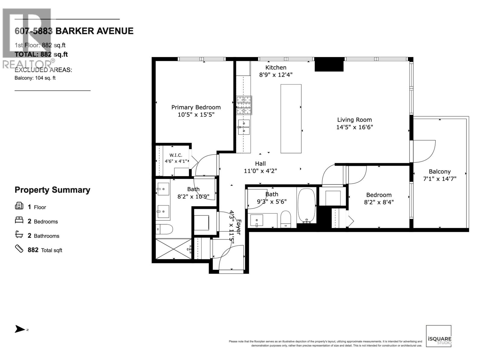 2 Bed, 2 Bath Apartment for Sale in Burnaby – 607 5883 BARKER AVENUE, Burnaby – MLS# R3145603 - Image 25
