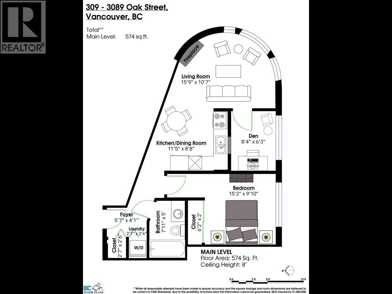 1 Bed, 1 Bath Apartment for Sale in Vancouver – 309 3089 OAK STREET, Vancouver – MLS# R3146006 - Image 21
