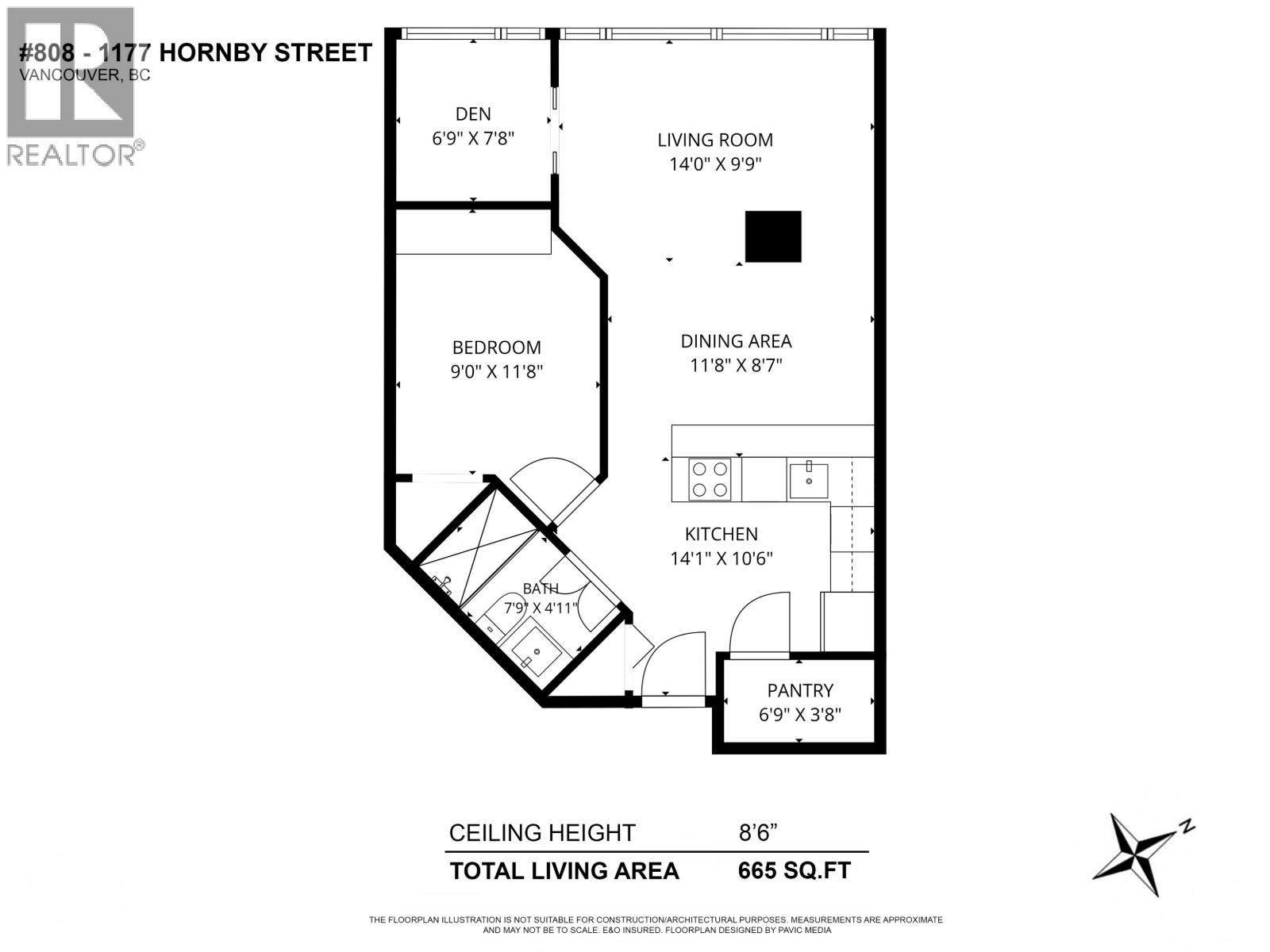1 Bed, 1 Bath Apartment for Sale in Vancouver – 808 1177 HORNBY STREET, Vancouver – MLS# R3146249 - Image 17