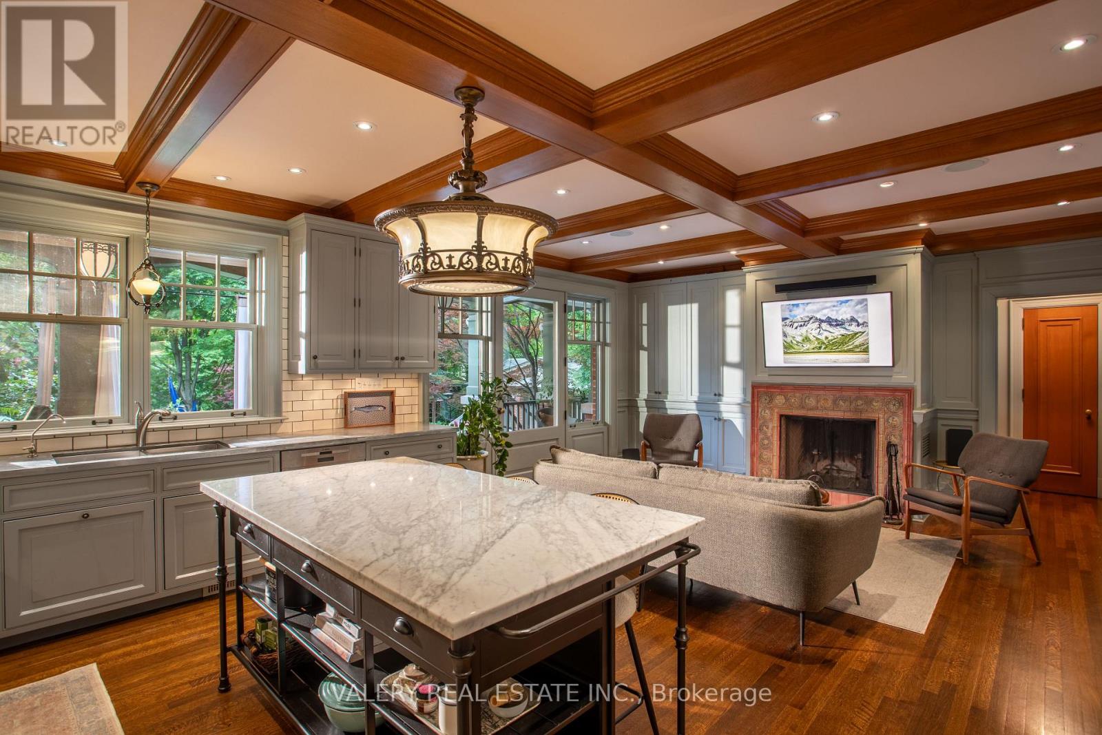 French Country Kitchen & Family Room