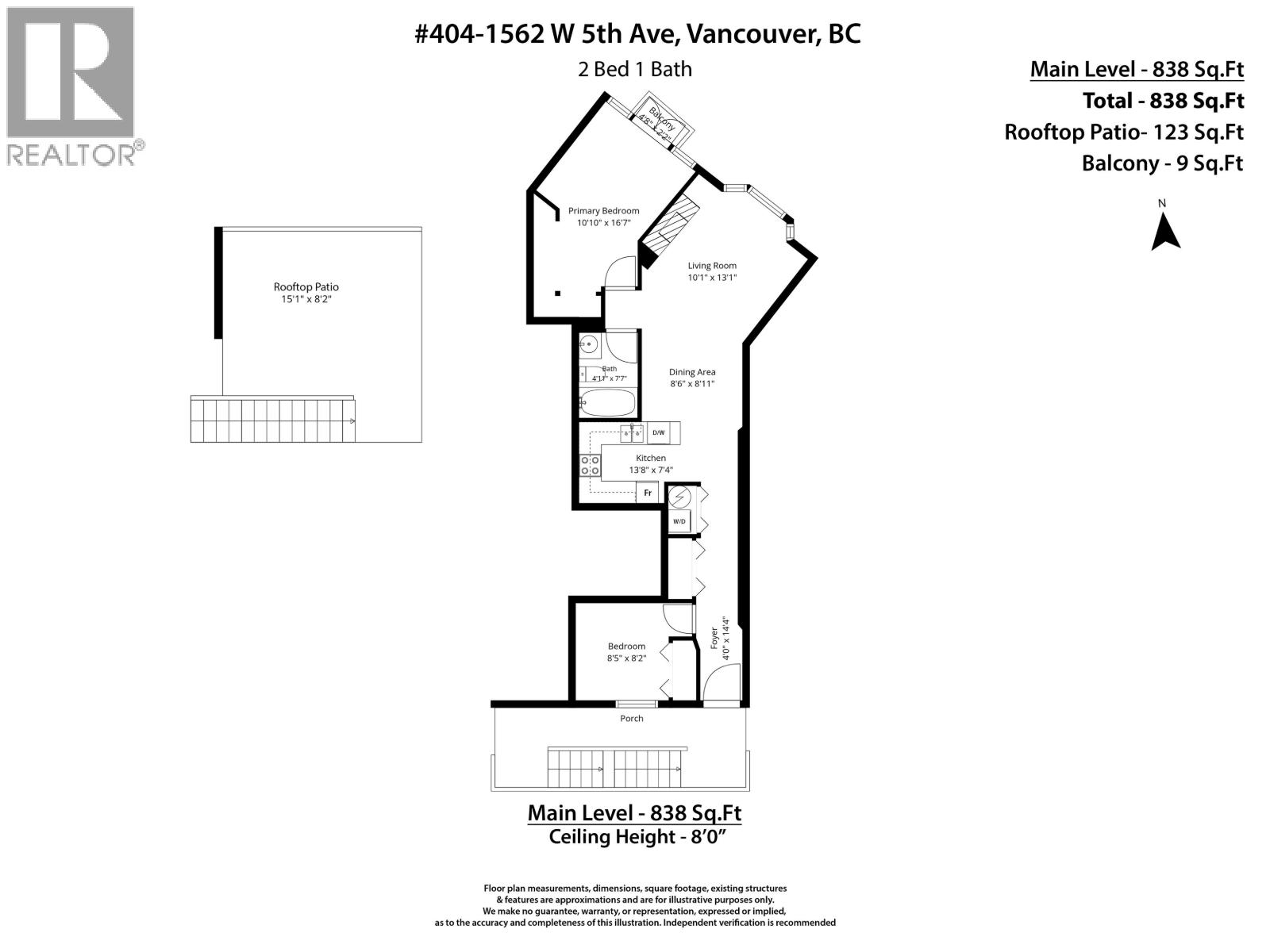 2 Bed, 1 Bath Apartment for Sale in Vancouver – 404 1562 W 5TH AVENUE, Vancouver – MLS# R3146490 - Image 40