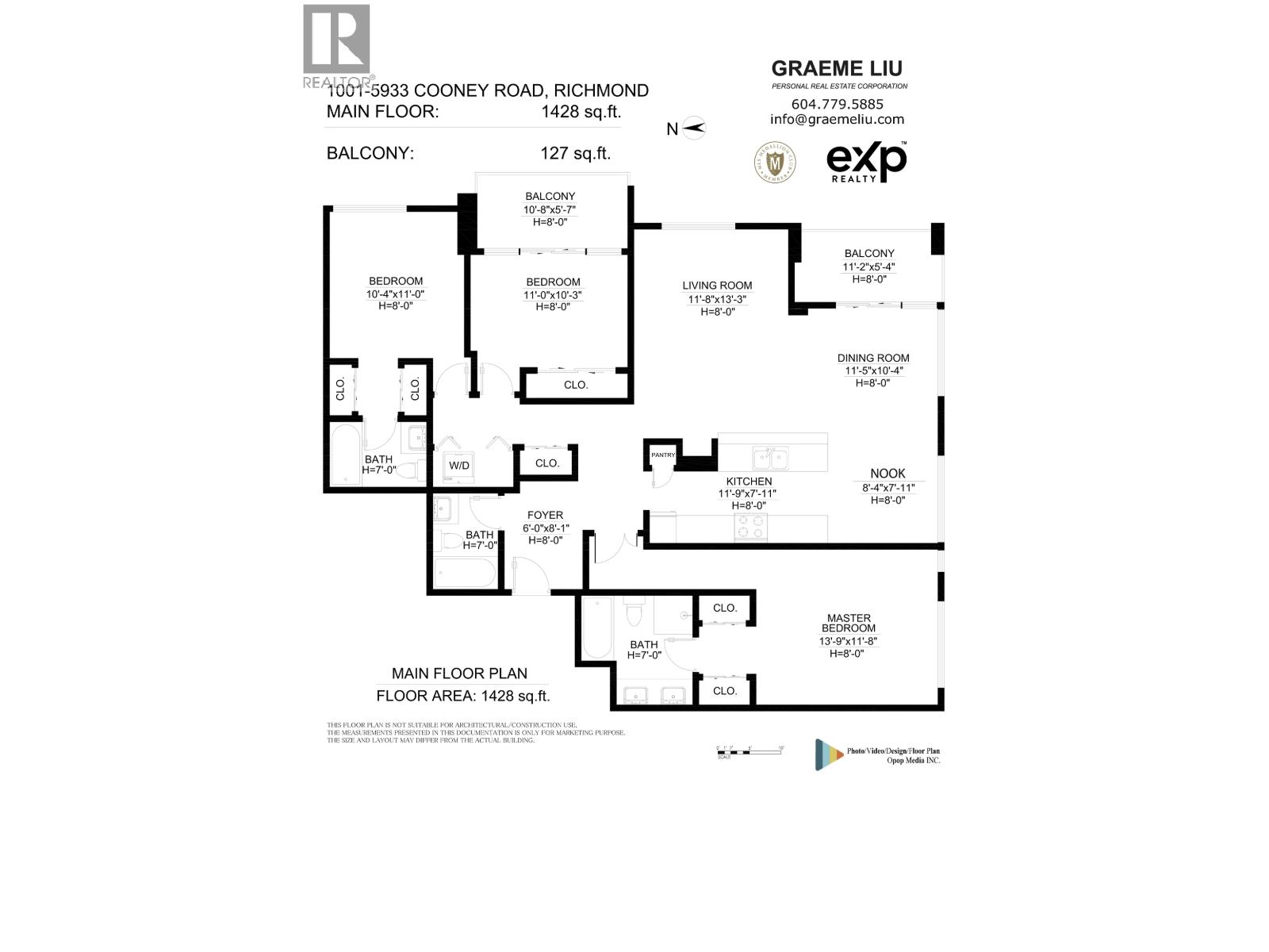 3 Bed, 3 Bath House for Sale in Richmond – 1001 5933 COONEY ROAD, Richmond – MLS# R3100303 - Image 24