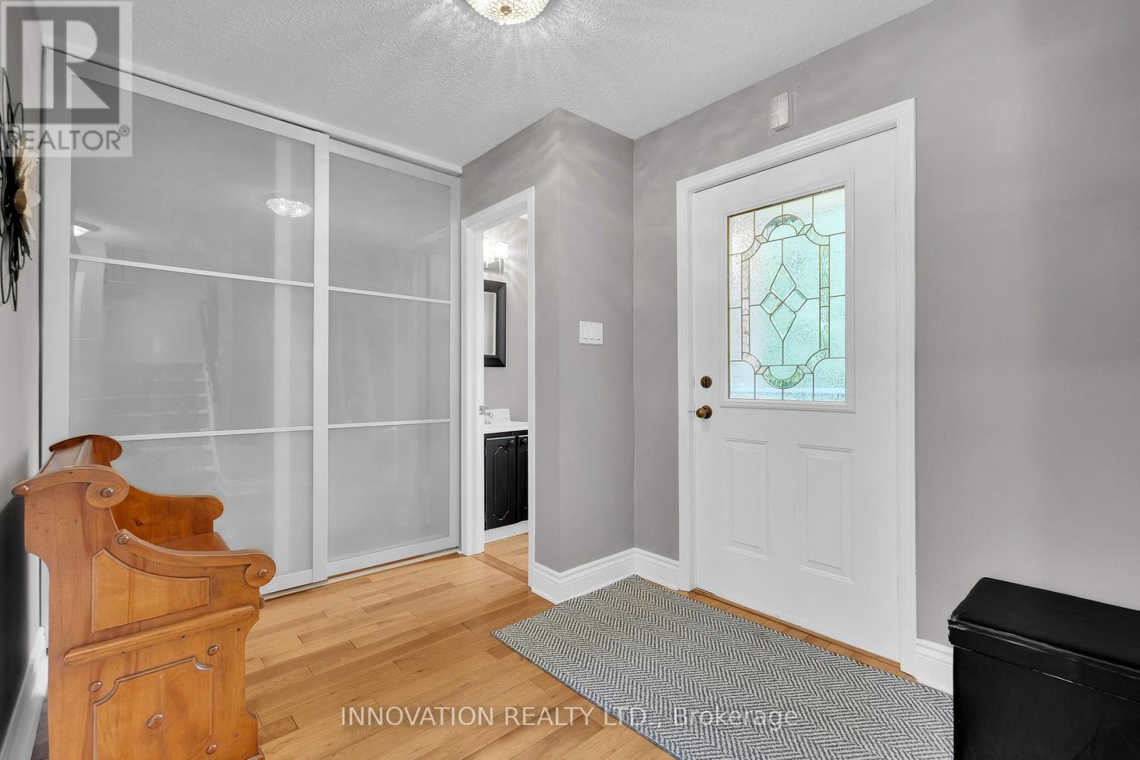 Front entry with room to sit and put on shoes