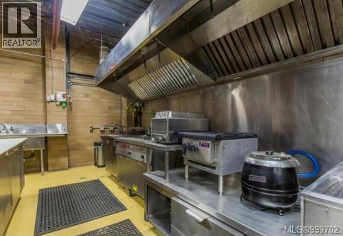 Kitchen equipment has been removed