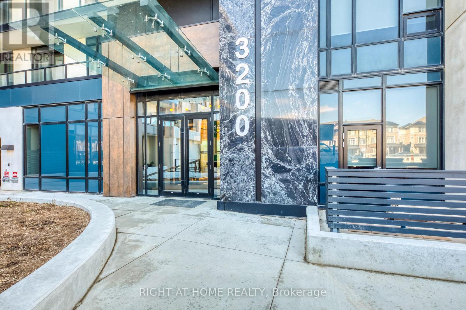Building entrance and lobby